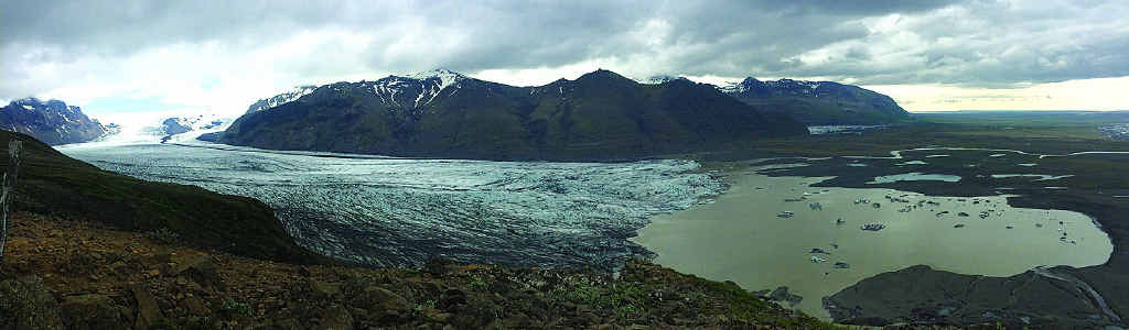 One of the incredible views of a glacier on a hike near Skaftafell in Vatnajokull National Park, in south-east Iceland. One of the incredible views of a glacier on a hike near Skaftafell in Vatnajokull National Park, in south-east Iceland.
